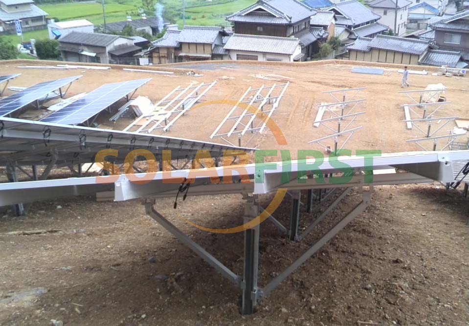 Ramming pile solar mounting structure Ramming pile solar mounting structure