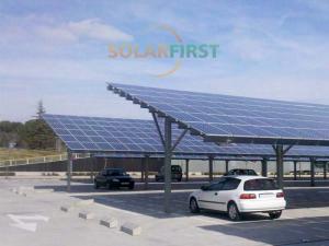 Steel solar ground carport mounting