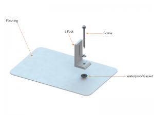 SolFirsTech SHINGLE ROOF MOUNT - FLASHING