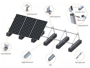 SolFirsTech CONCRETE ROOF MOUNT - ADJUSTABLE TRIANGLE