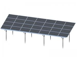 SolFirsTech ALUMINUM GROUND MOUNT - SCREW PILE FOUNDATION