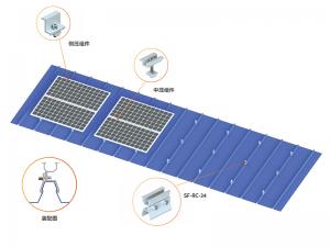 SolFirsTech METAL ROOF MOUNT - MINI RAIL