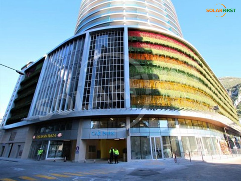 150KW BIPV Curtain Wall Project in Gibraltar, UK