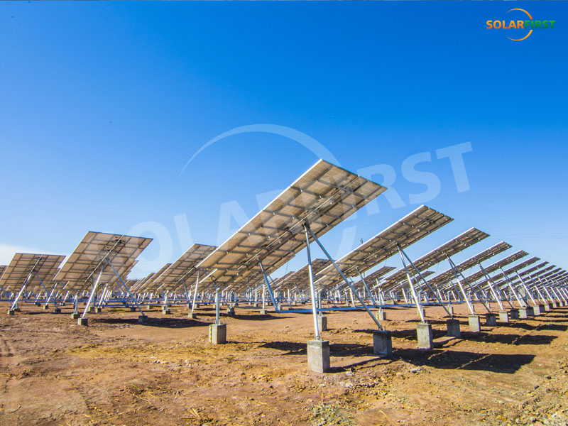Datong, Shanxi 2MW tilted tracker project 