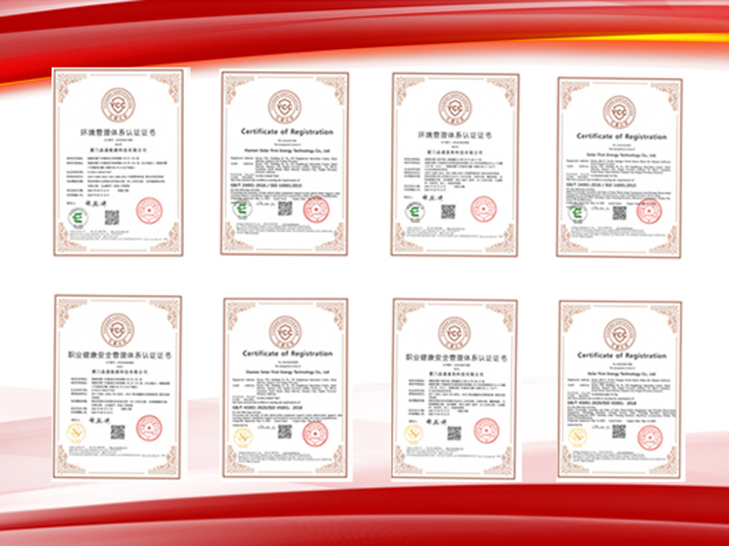 Congratulations to two subcompanies of SolFirsTech group for obtaining ISO 14001 and ISO 45001 certification in mid May！