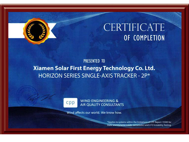 SolFirsTech's Tracking System Passed the US' CPP Wind Tunnel Test