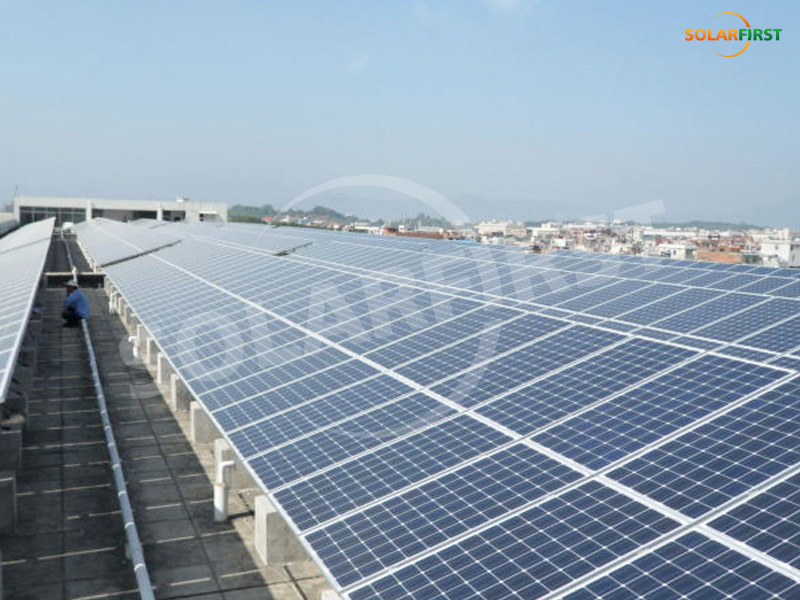 Shandong 60KW roof aluminum support project